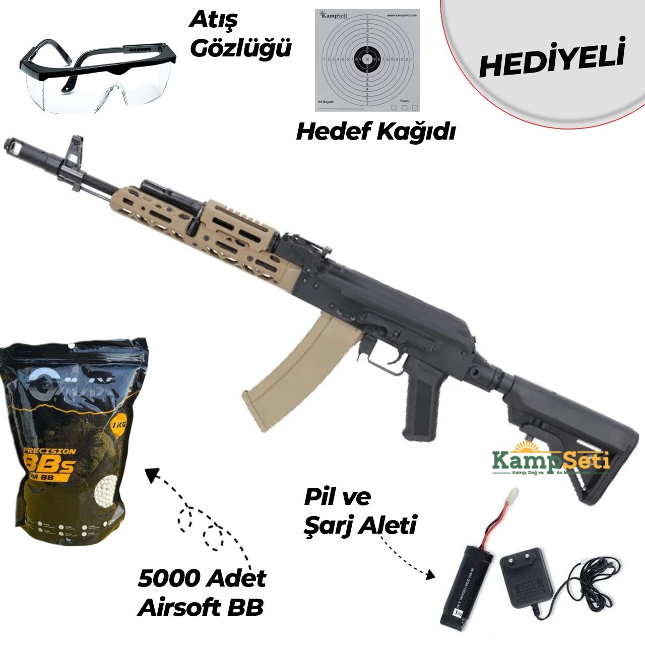 Specna Arms SA-PJ15 KPYK PRIME Aster II ETU BLDC™ AK47 Airsoft Tüfek Half-Tan
