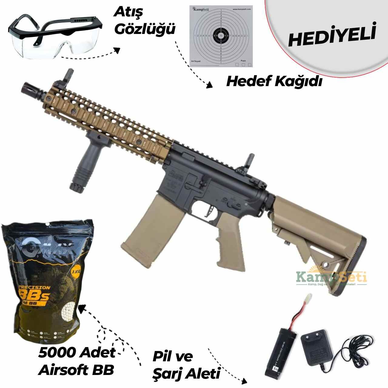 Specna Arms Daniel Defense® MK18 SA-P19 Prime™ Aster II ETU Chaos Bronze Airsoft Tüfek