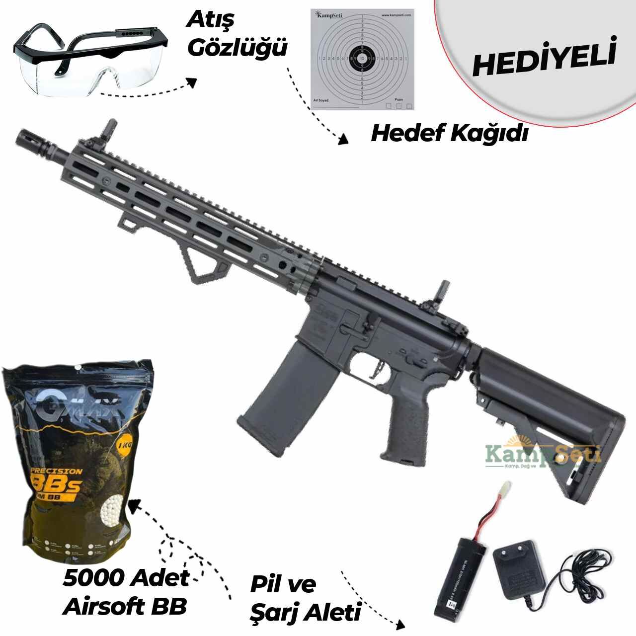 Specna Arms SA-P28 Prime™ Daniel Defense® RIS III 12.5” Aster II ETU Yarım Gri Airsoft Tüfek