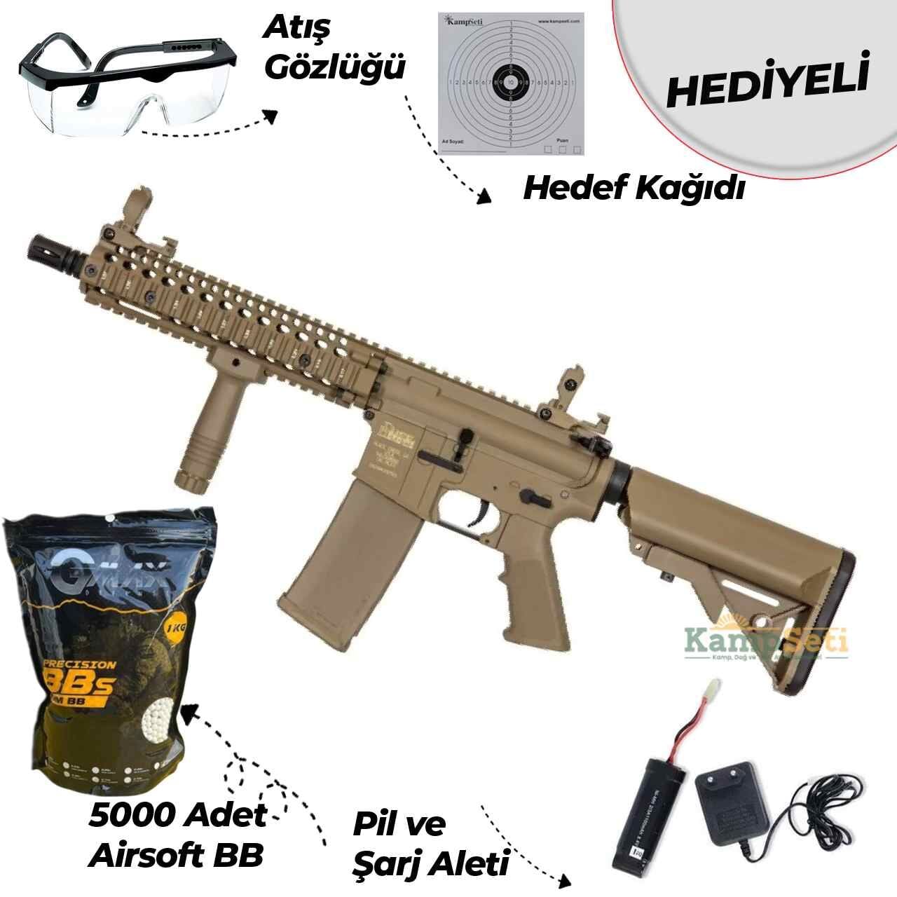 Specna Arms SA-C19 DD CORE HAL ETU Gen.2 Full Tan AEG Airsoft Tüfek