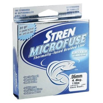 D. STREN MICROFUSE 0.25MM 110M GLACIER BLUE FLUO