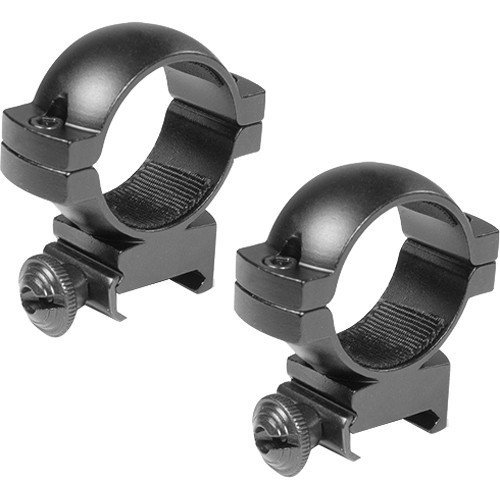 BARSKA 30MM HIGH WEAVER STYLE RING BLACK MATTE