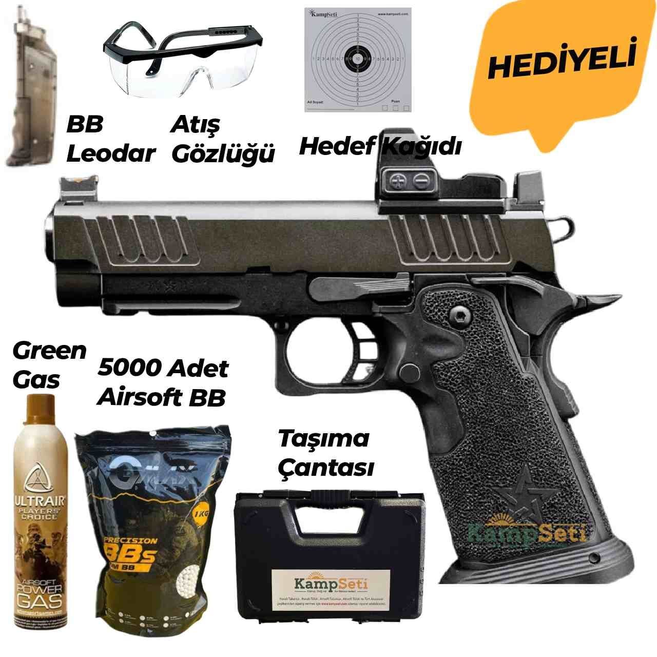 EMG Staccato P2011 Gas Blowback T8 Airsoft Tabanca