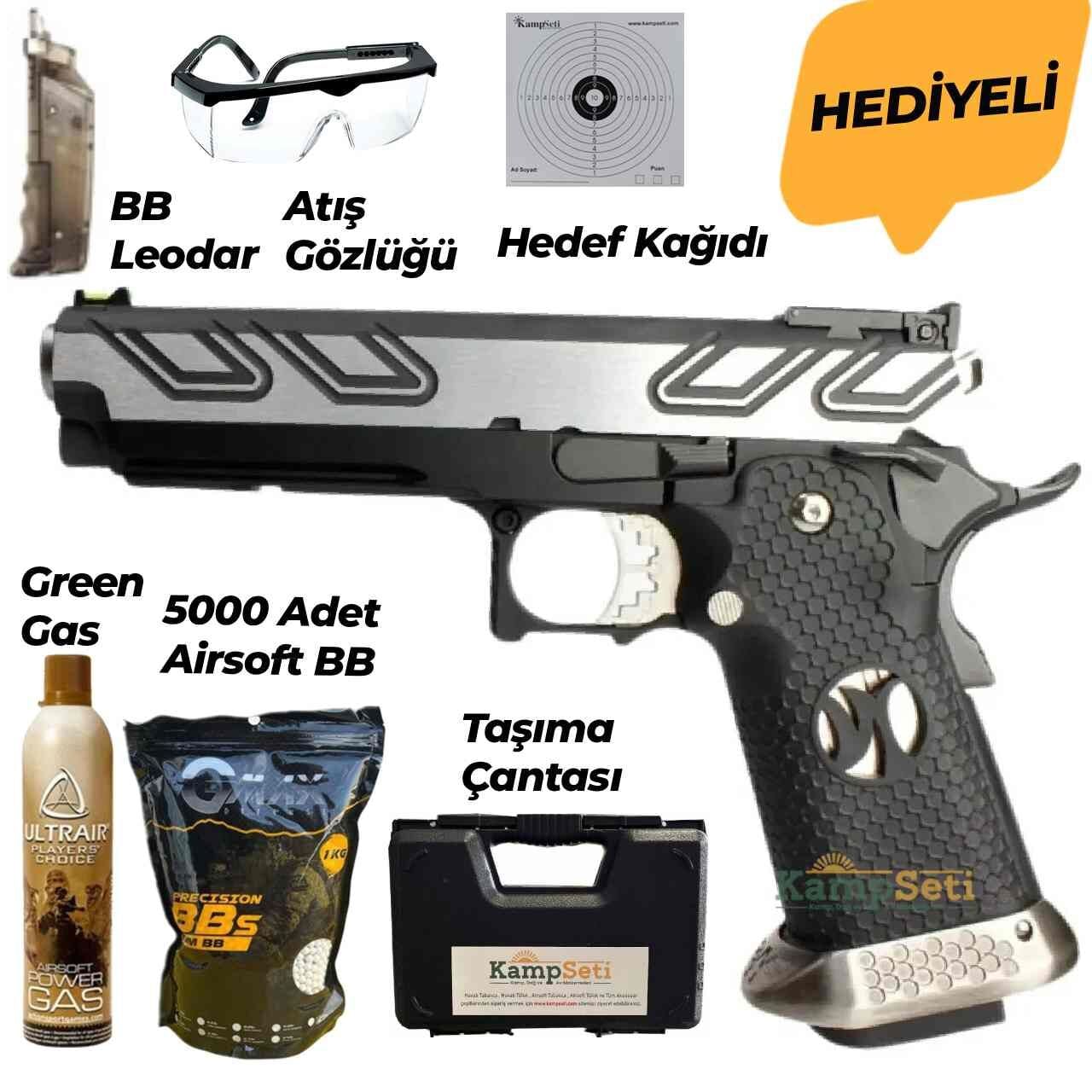 AW Custom Hi-Capa Gas Blowback Airsoft Tabanca 2Tone