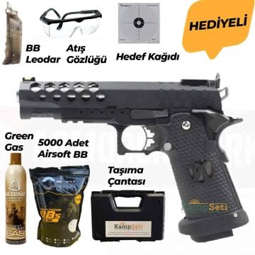AW HX25 Competition Ready Blowback Full Metal  Airsoft Tabanca Siyah