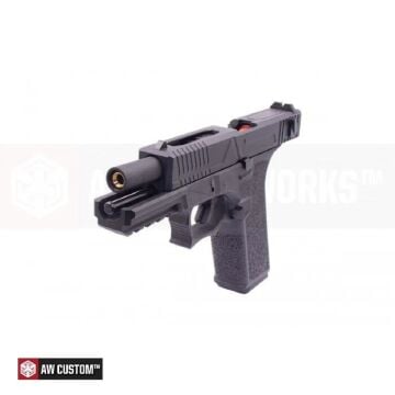AW VX8300 Glock 18 Agency Full Otomatik Siyah Blowback Airsoft Tabanca