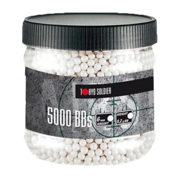 Walther Plastik Airsoft  BBs 6 mm. 0,20 gr Beyaz 5000 Adet