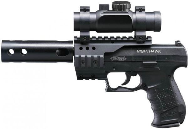 Umarex WALTHER NIGHTHAWK Havalı Tabanca 4.5 mm Siyah