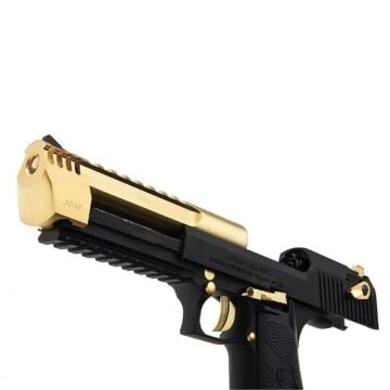 Cybergun Desert Eagle Raylı L6 Gold Siyah GBB Airsoft Tabanca