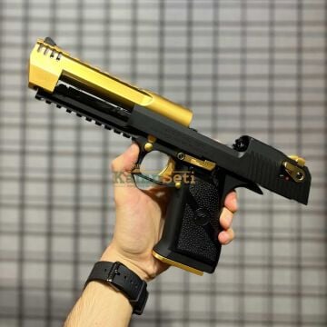 Cybergun Desert Eagle Raylı L6 Gold Siyah GBB Airsoft Tabanca