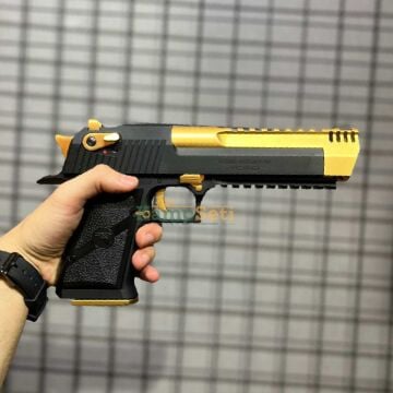 Cybergun Desert Eagle Raylı L6 Gold Siyah GBB Airsoft Tabanca