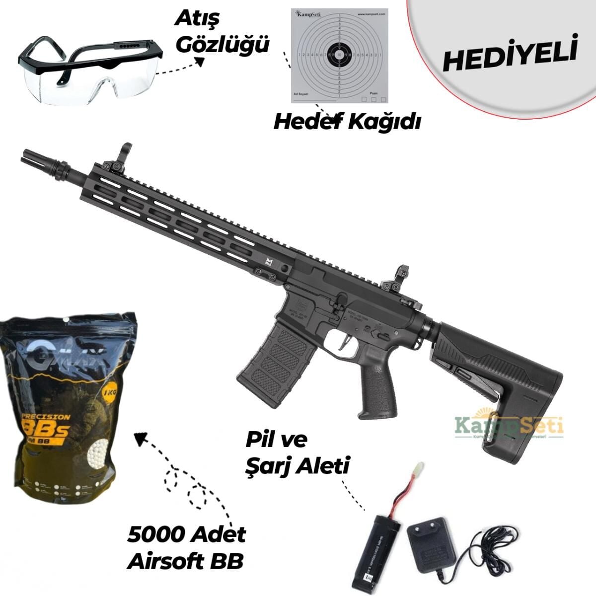 Classic Army Nemesis LS12 Carbine Airsoft Tüfek Siyah
