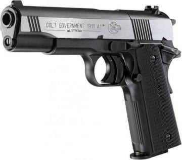 Umarex COLT Government 1911 A1 Havalı Tabanca 4,5 mm. Gümüş Siyah