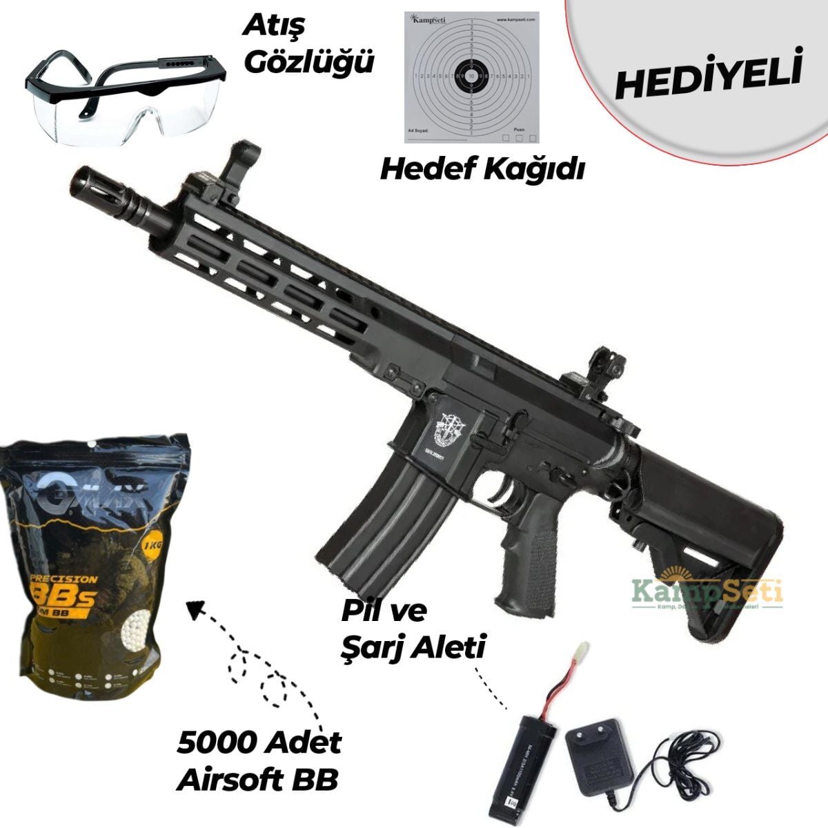 Classic Army M4 MK16 Skirmish AEG Airsoft Tüfek Siyah