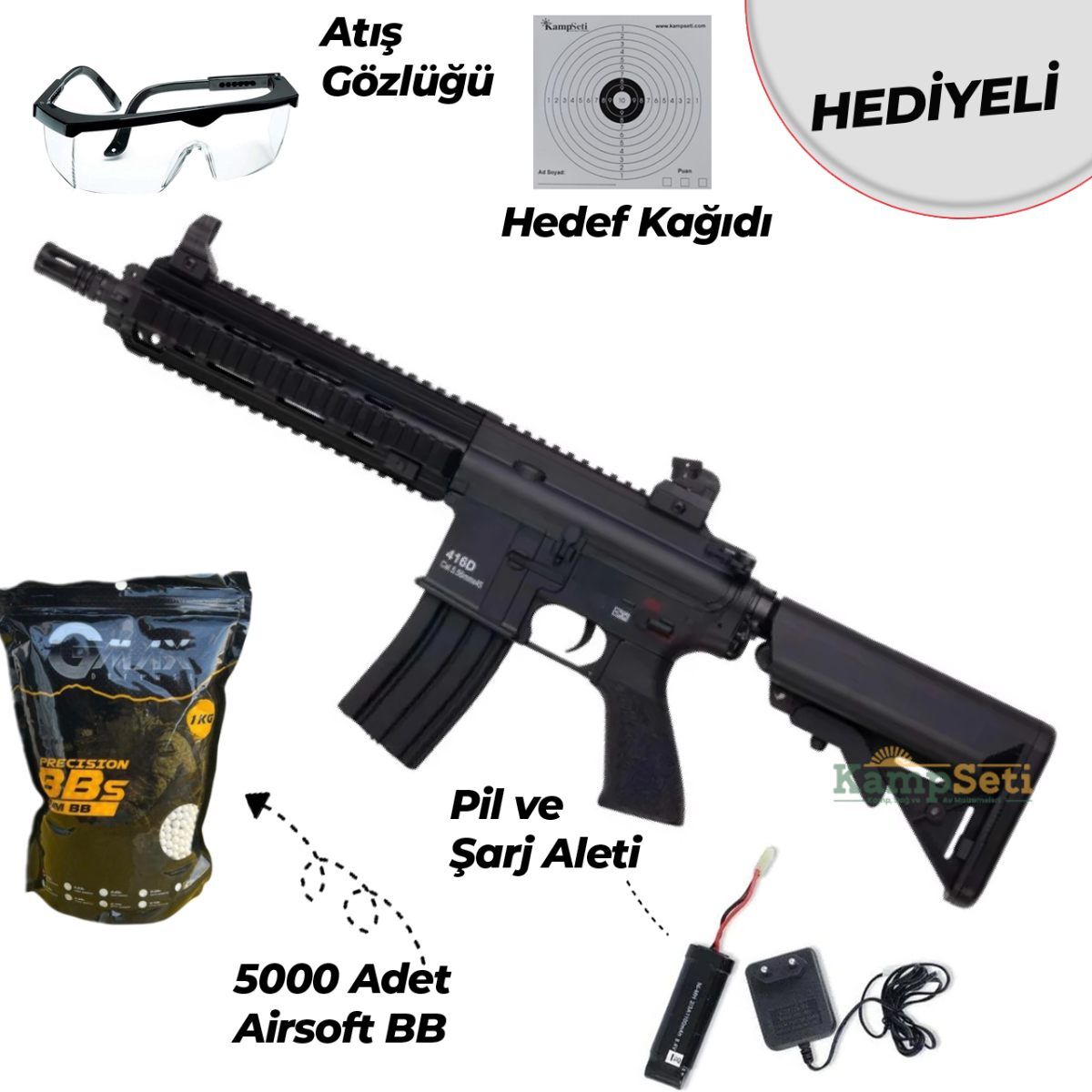 Classic Army CA416 HK416D Short ECS Airsoft Tüfek Siyah