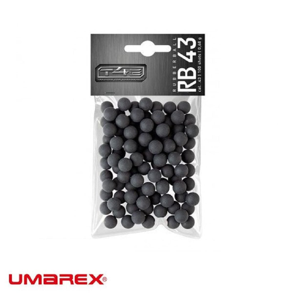 UMAREX T4E RB .43 Cal Kauçuk Paintball Mermisi 100’lü