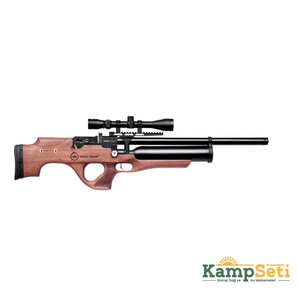 Kral Puncher Ekinoks Ağaç Pcp Havalı Tüfek(Yarı Otomatik)