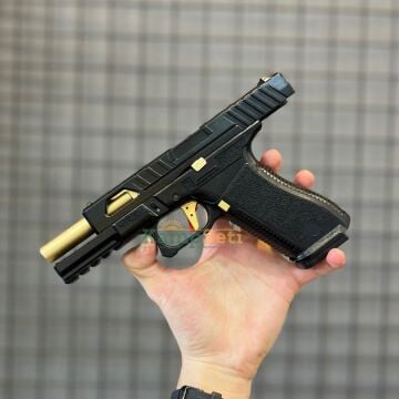 Regalarms Glock 17 Custom S1 CO₂ Blowback Airsoft Tabanca 6 mm – Gold