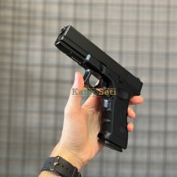 Vigor Glock 17 Metal Sürgülü Green Gas Blowback Airsoft Tabanca Siyah