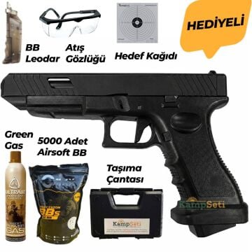 Vigor Glock 34 GreenGas Blowback Airsoft Tabanca Siyah
