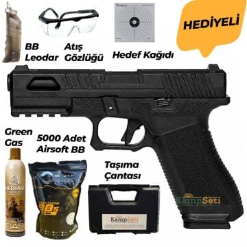 Regalarms Glock 17 Custom S1 Green Gas Blowback Airsoft Tabanca Siyah