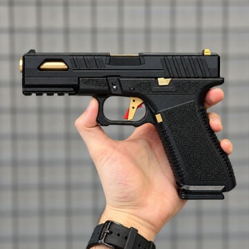Regalarms Glock 17 Custom S1 GreenGas Blowback Airsoft Tabanca Gold