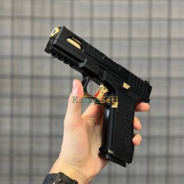 Regal Arms Glock 17 Custom S1 GreenGas Blowback Airsoft Tabanca Gold