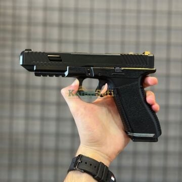 Vigor Glock 34 Custom Green Gas Blowback Airsoft Tabanca Siyah