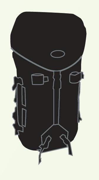 Jr Gear Excela Su Geçirmez Trekking Sırt Çantası 50 Litre-SİYAH