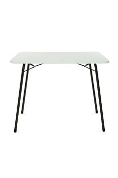 KampSeti 60x80 Katlanır Kamp Masası- Piknik Masası Balkon Bahçe Masası Beyaz
