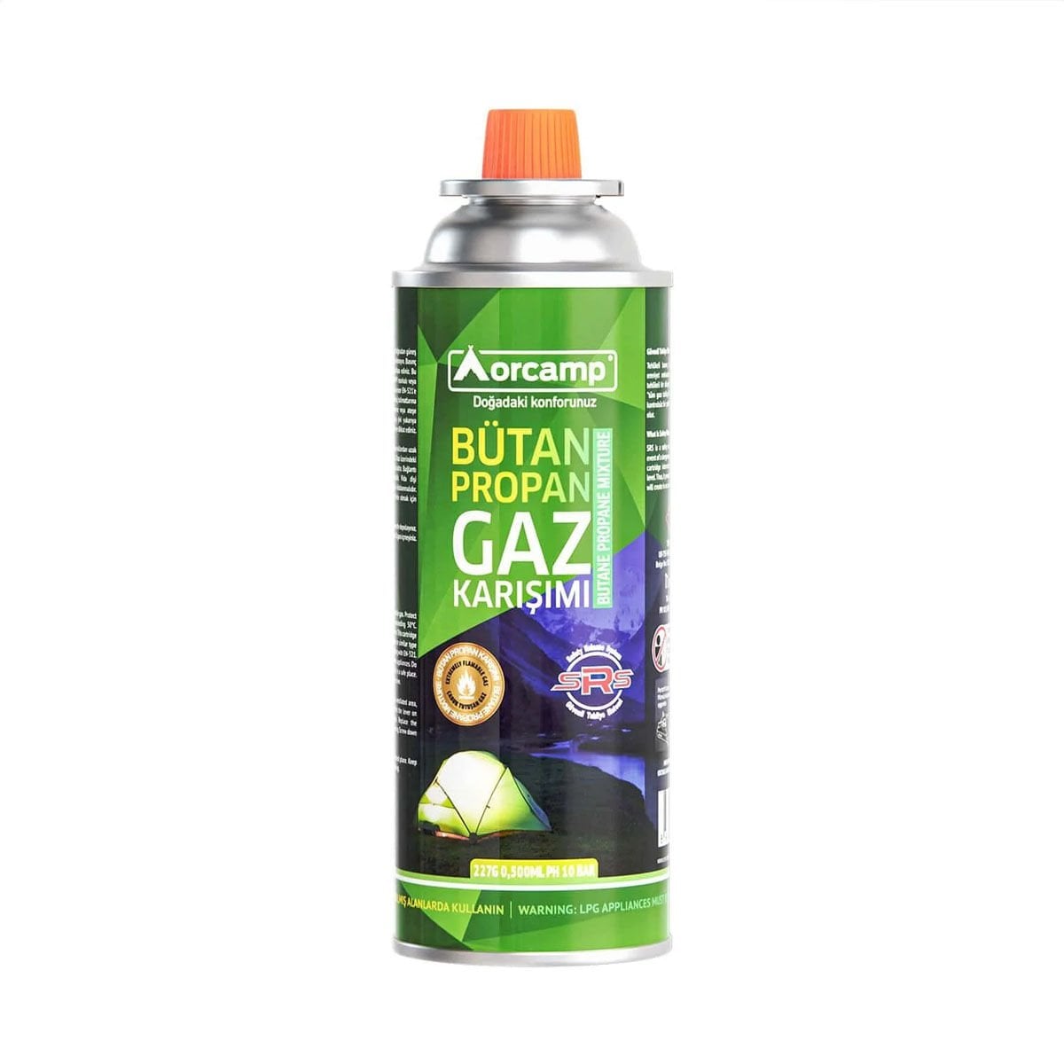 Orcamp 227 Gram Valfli Gaz Ocak Kartuşu