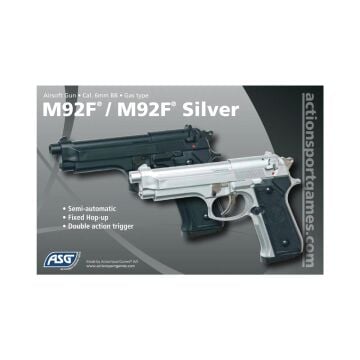 ASG M92F Green Gas Siyah Airsoft Tabanca