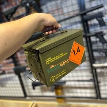 Mke Metal Mermi ve Fişek Mühimmat Sandığı-Mermi Çantası