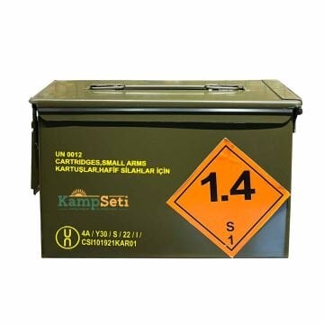 Mke Metal Mermi ve Fişek Mühimmat Sandığı-Mermi Çantası