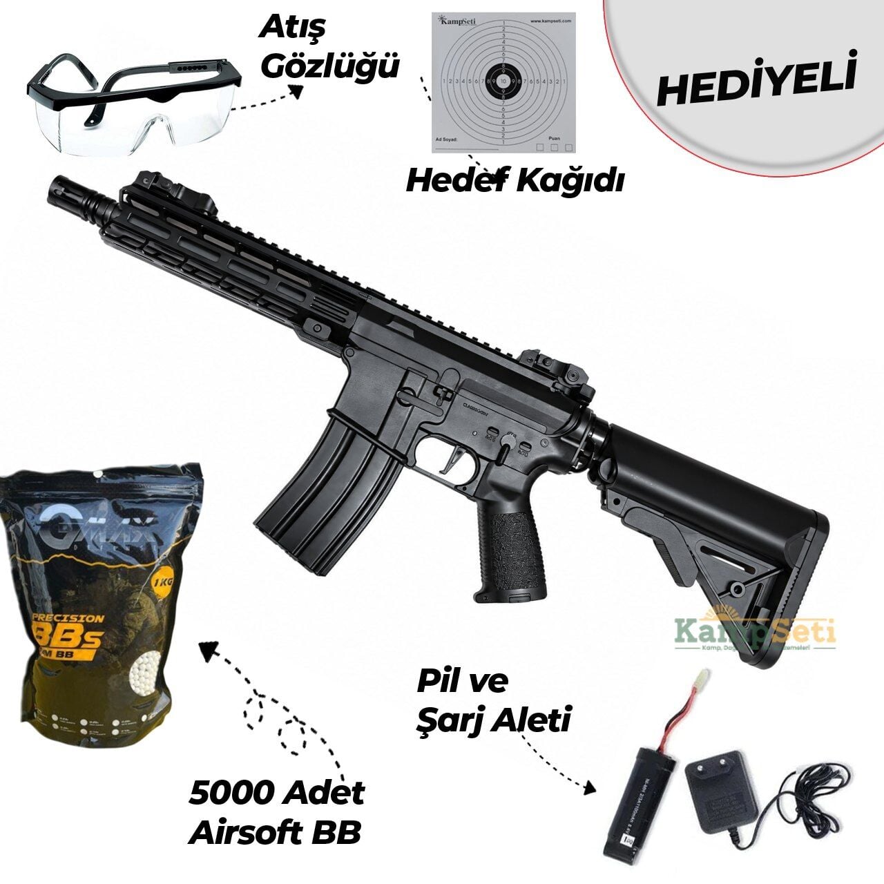 Classic Army AR4 SBR 8 İnç ECS AEG Airsoft Tüfek