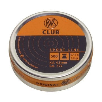 RWS 4.5mm Club  0.45gr 500 Adet Havalı Tüfek Saçması