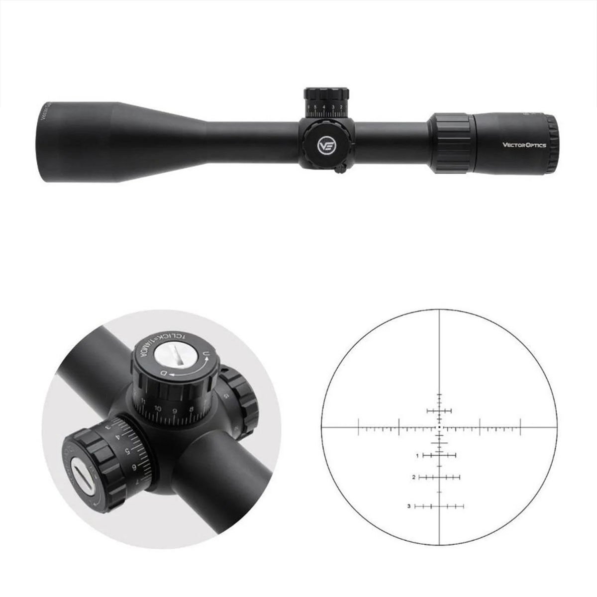Vector Optics Everest 3-18x50SFP Gen II Tüfek Dürbünü - Kamp Seti