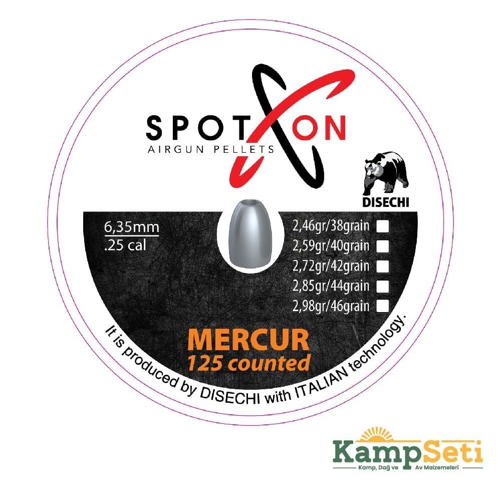 SpotOn Mercury 46 6.35mm Havalı Tüfek Saçması