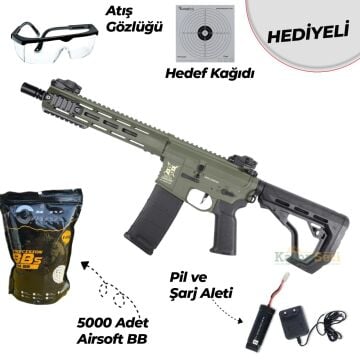 Delta Armory M4 AR15 M-LOK EAGLE SilentOps 10 Charlie Haki Airsoft Tüfek