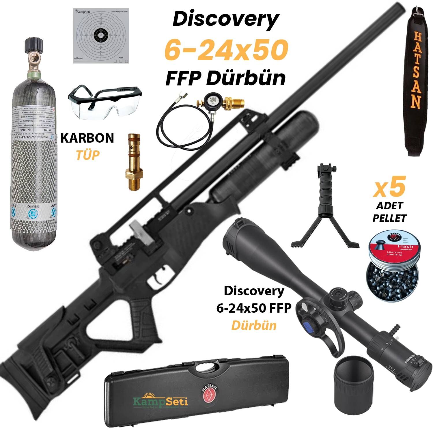 FFP-Carbon Set Hatsan Blitz PCP Havalı Tüfek 6.35 mm