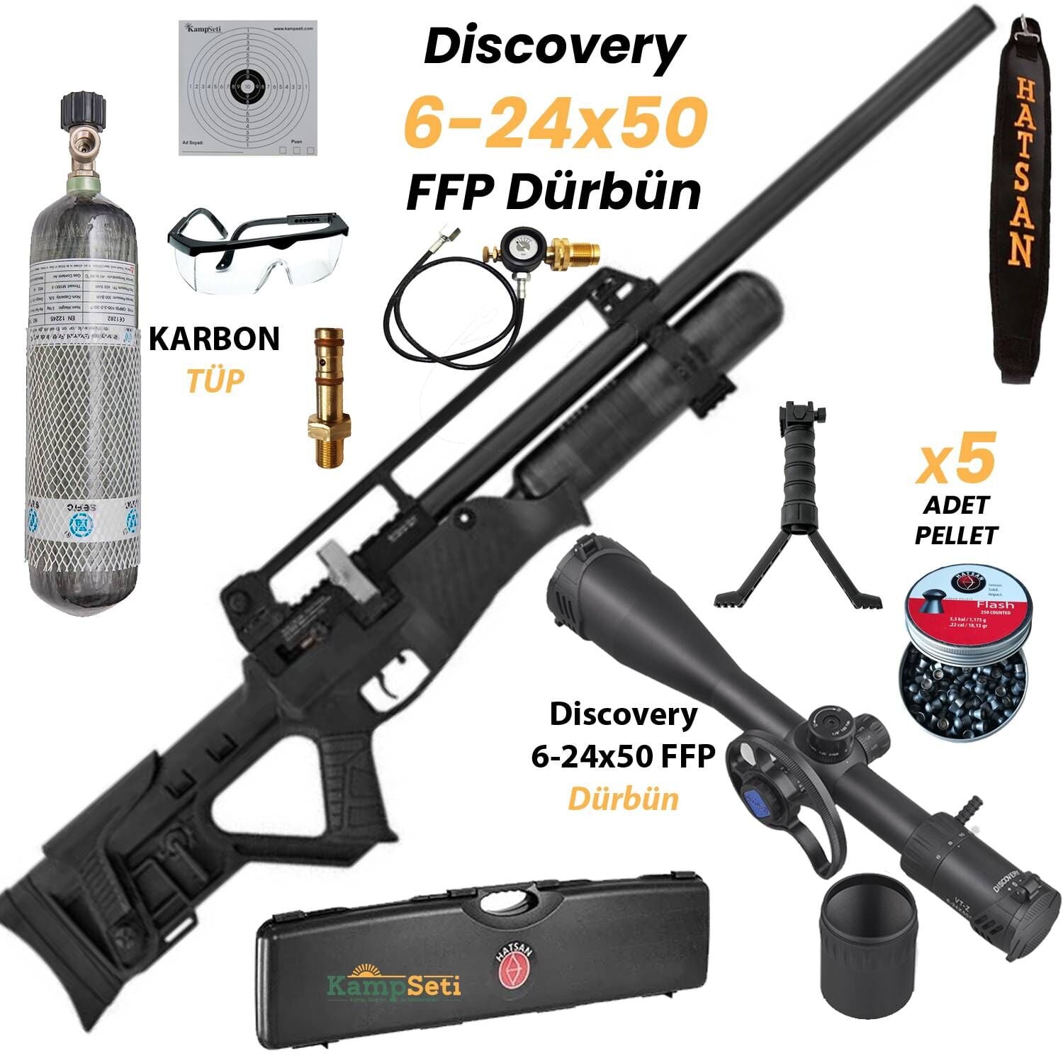 FFP-Carbon Set Hatsan Blitz PCP Havalı Tüfek 6.35 mm