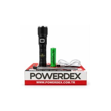 Powerdex PD-6200 El Feneri 15W Zoomlu Metal Gövde