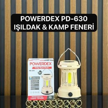 Powerdex PD-630 Kamp Lambası Güneş Enerjili Şarjlı