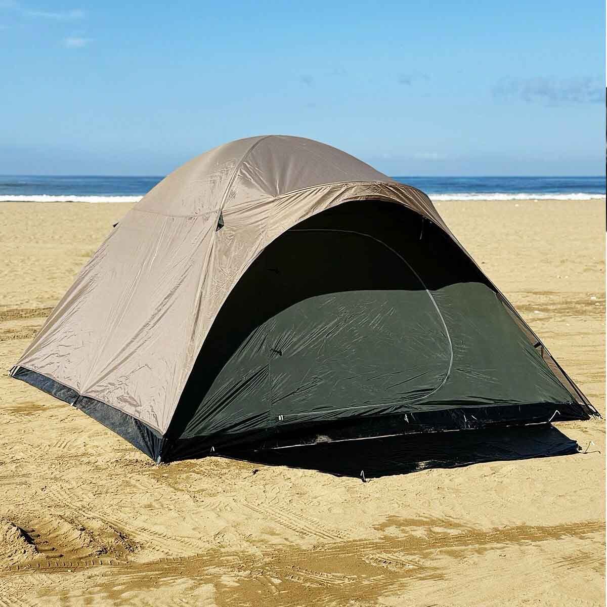 Kampseti 8 Kişilik Kamp Çadırı 3 Mevsim Çift Katmanlı Çift Renk Kumaş