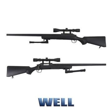 WELL VSR 10 Yaylı Keskin Nişancı Airsoft Tüfek (Bipodlu)