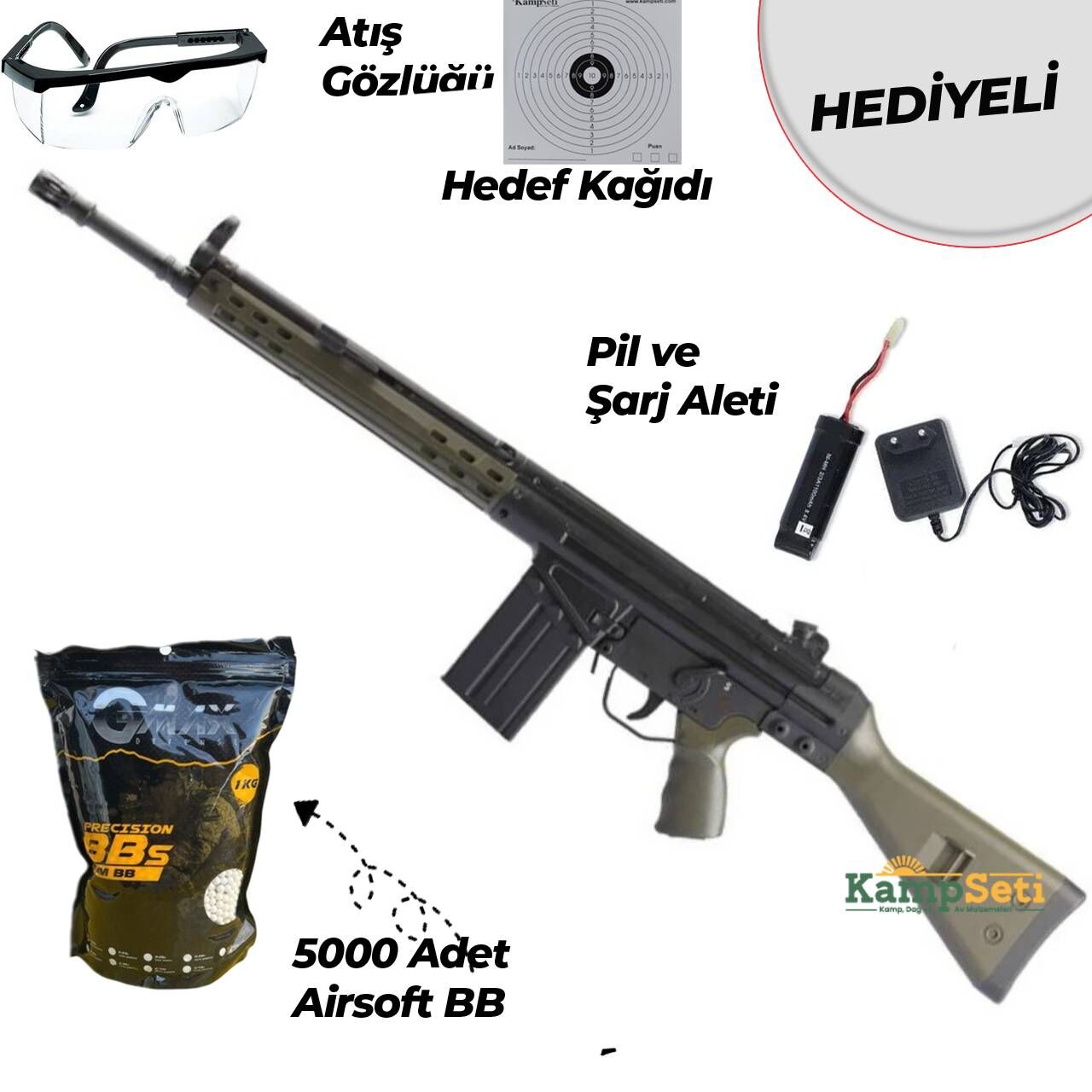 JG T3-K3 AEG G3 Piyade Airsoft Tüfeği
