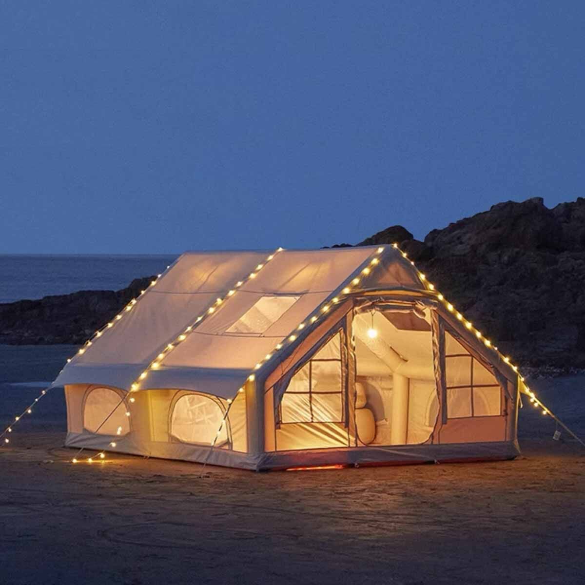 Monicamp 12 Kişilik 4 Mevsim Şişme Kamp Çadırı 12m2 300cm X 400cm X 210cm