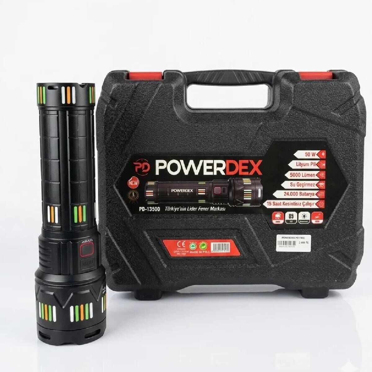 Powerdex PD-13500 Profesyonel Büyük Avcı Feneri
