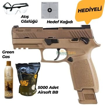 Sig Sauer P320 M18 Blowback Airsoft Tabanca Tan
