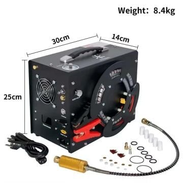 TUXING HPA ve PCP Havalı Tüfek Kompresörü (Araba Aküsü ve Elektrik ile Dolum)